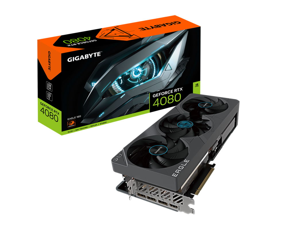 Видеокарта Gigabyte GeForce RTX 4080 EAGLE OC 16GB GDDR6X 7