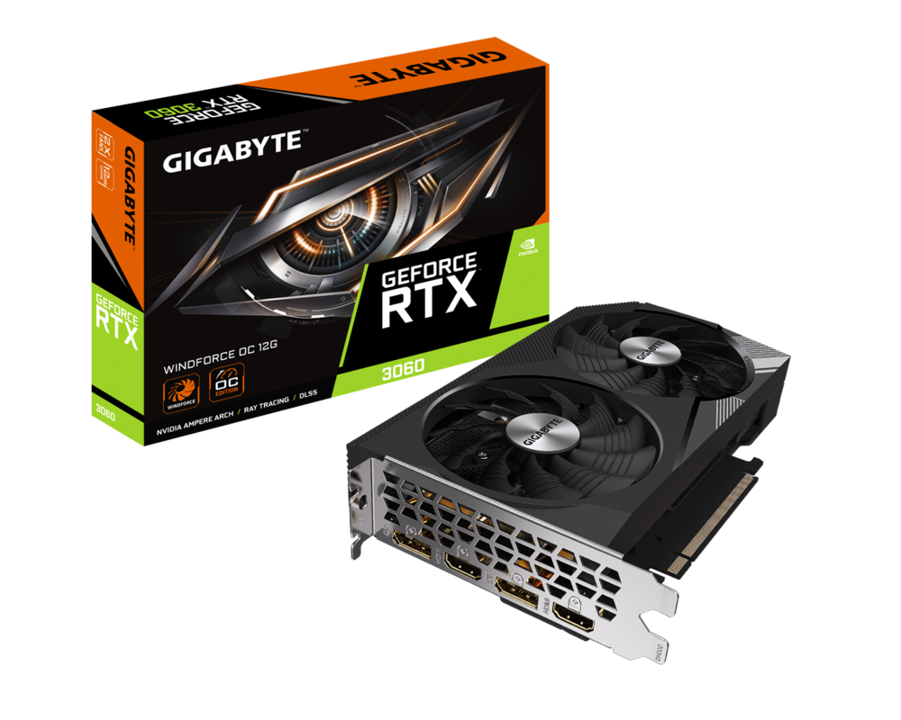 Видеокарта Gigabyte GeForce RTX 3060 WINDFORCE OC 12GB GDDR6 (rev 2.0) 8