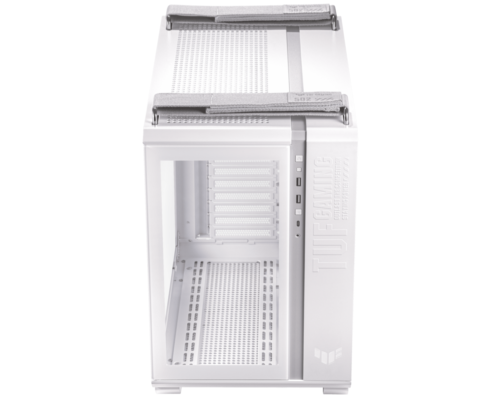 Кутия ASUS TUF Gaming GT502 Gaming Case White Edition ATX Panoramic View Tempered Glass Front and Side Panel Tool-Free Side Panels 5