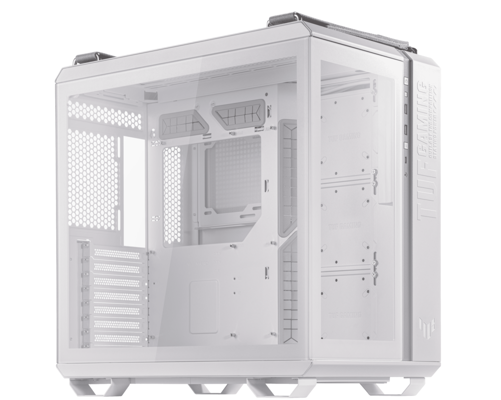 Кутия ASUS TUF Gaming GT502 Gaming Case White Edition ATX Panoramic View Tempered Glass Front and Side Panel Tool-Free Side Panels 2