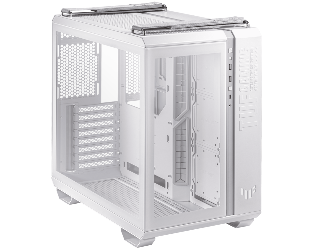 Кутия ASUS TUF Gaming GT502 Gaming Case White Edition ATX Panoramic View Tempered Glass Front and Side Panel Tool-Free Side Panels 3