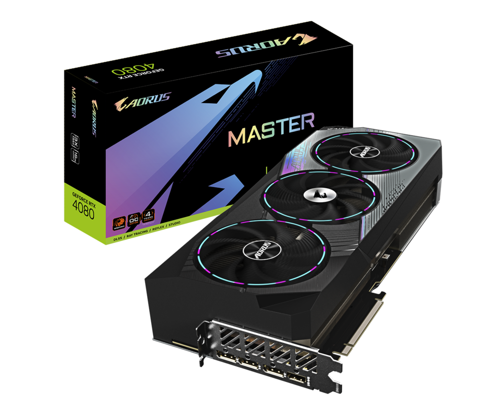 Видеокарта Gigabyte AORUS GeForce RTX 4080 MASTER 16GB GDDR6X 9