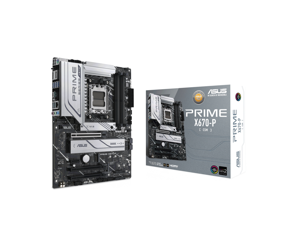 Дънна платка ASUS PRIME X670-P, AM5, DDR5, PCIe 5.0 5