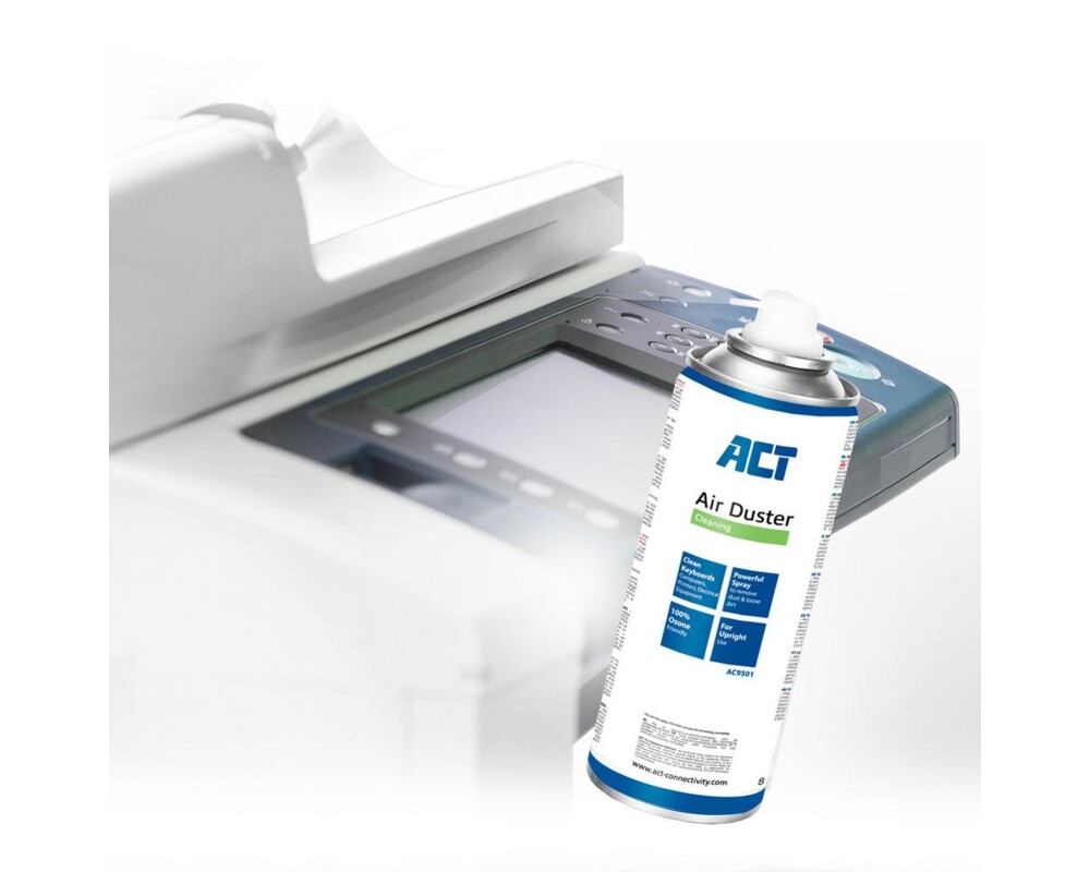 Почистващ продукт Спрей с въздух ACT AC9501, За клавиатури, LCD, TV монитори, 400 мл. 2