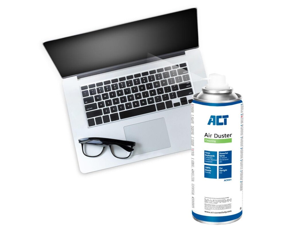 Почистващ продукт Спрей с въздух ACT AC9501, За клавиатури, LCD, TV монитори, 400 мл. 3