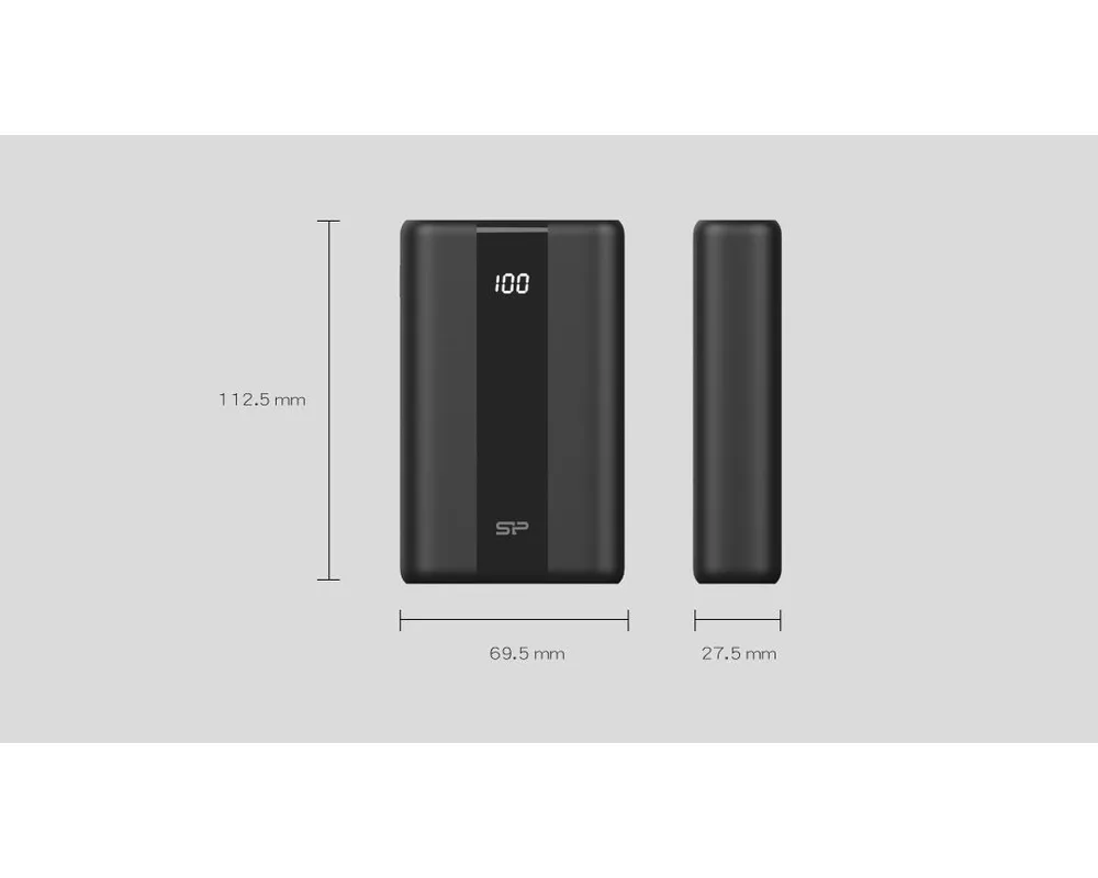 Външна батерия Silicon Power QS55, 20000 mAh, Черен 3