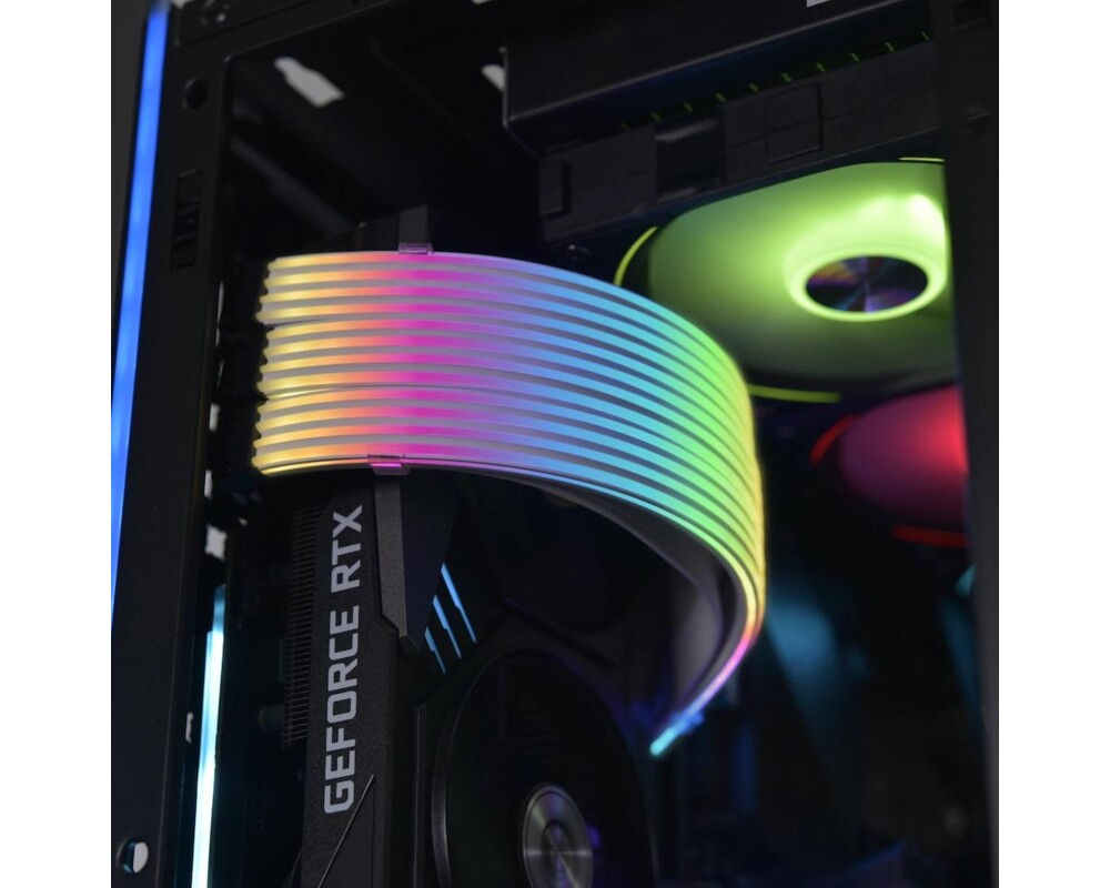 Кабел Удължителни RGB за кабели Lian-Li Strimer Plus V2, GPU, Triple 8-pin, ARGB 9