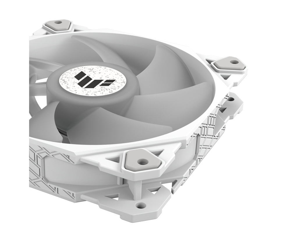 Вентилатор ASUS TUF GAMING TF120 WHITE EDITION, 120mm, 1900 rpm, ARGB 5