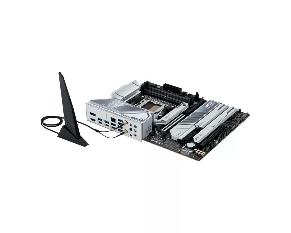 Дънна платка ASUS PRIME X670E PRO WIFI 6E, AM5, DDR5, PCIe 5.0, Aura Sync 5