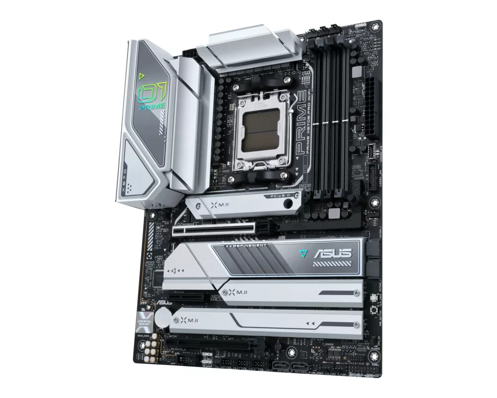 Дънна платка ASUS PRIME X670E PRO WIFI 6E, AM5, DDR5, PCIe 5.0, Aura Sync 2