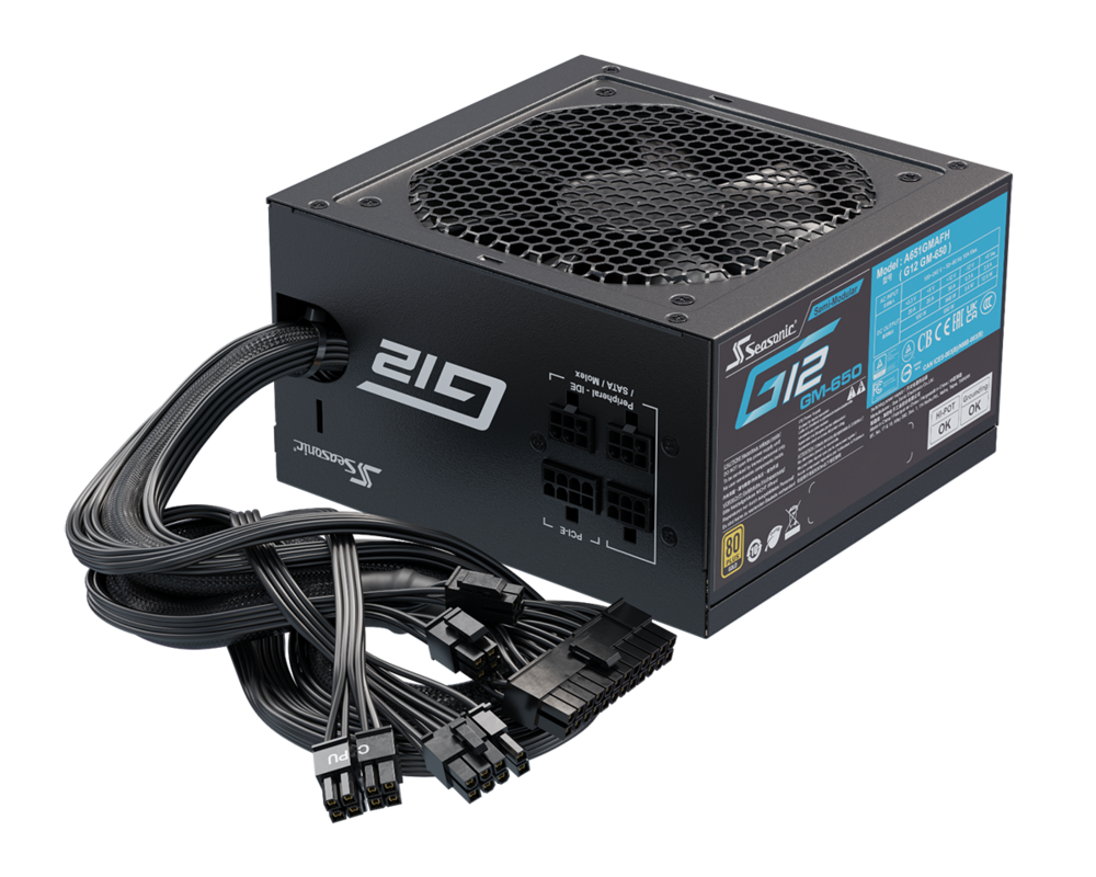 Захранване Seasonic 650W Gold - G12 GM-650 9