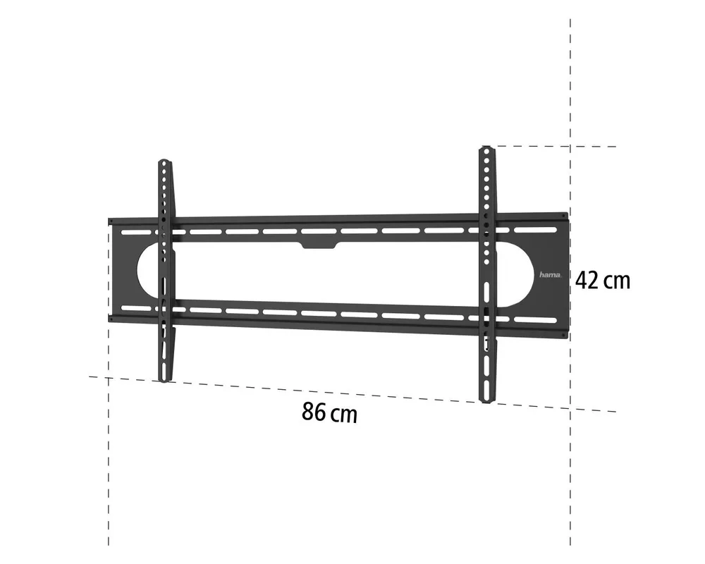 Стойка Hama "Strong" FIX, 800 x 400, До 229 см (90"), Черна 7