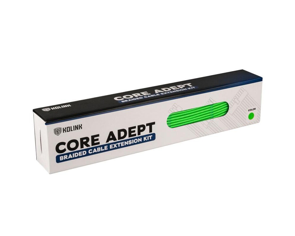 Кабел Комплект оплетени кабели Kolink Core, Green 4