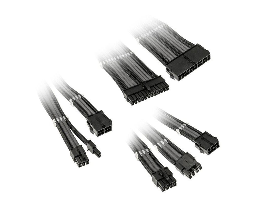 Кабел Комплект оплетени кабели Kolink Core, Black/Grey