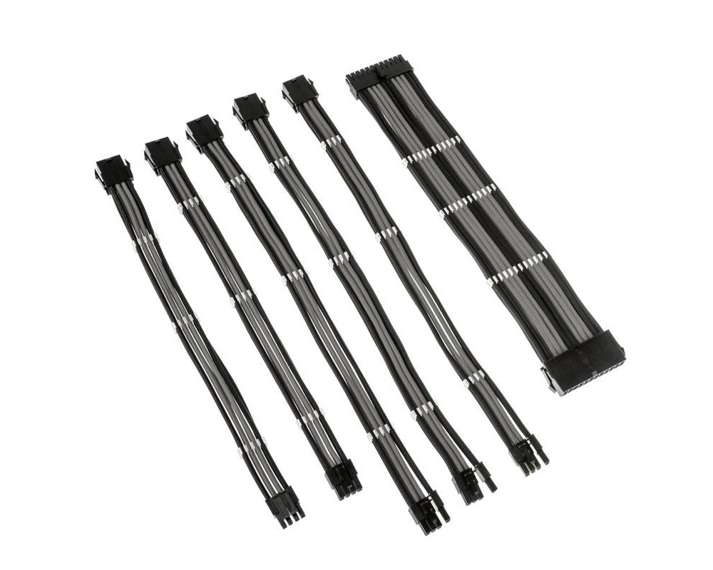 Кабел Комплект оплетени кабели Kolink Core, Black/Grey 2