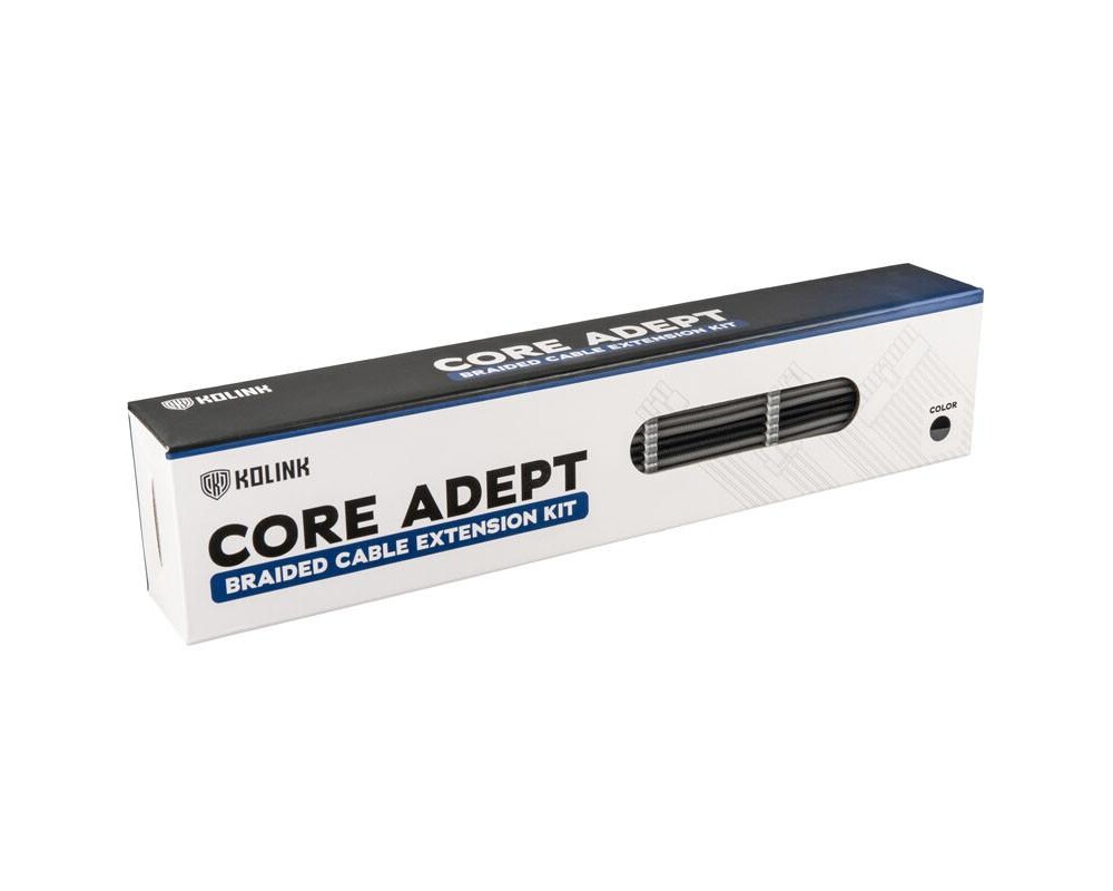 Кабел Комплект оплетени кабели Kolink Core, Black/Grey 4