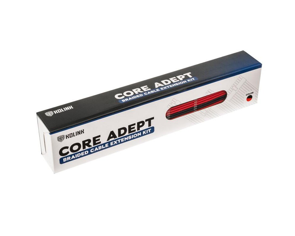 Кабел Комплект оплетени кабели Kolink Core, Black/Red 4