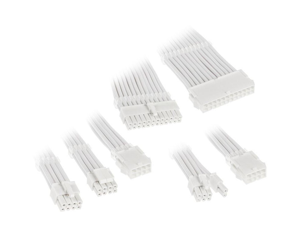 Кабел Комплект оплетени кабели Kolink Core, White