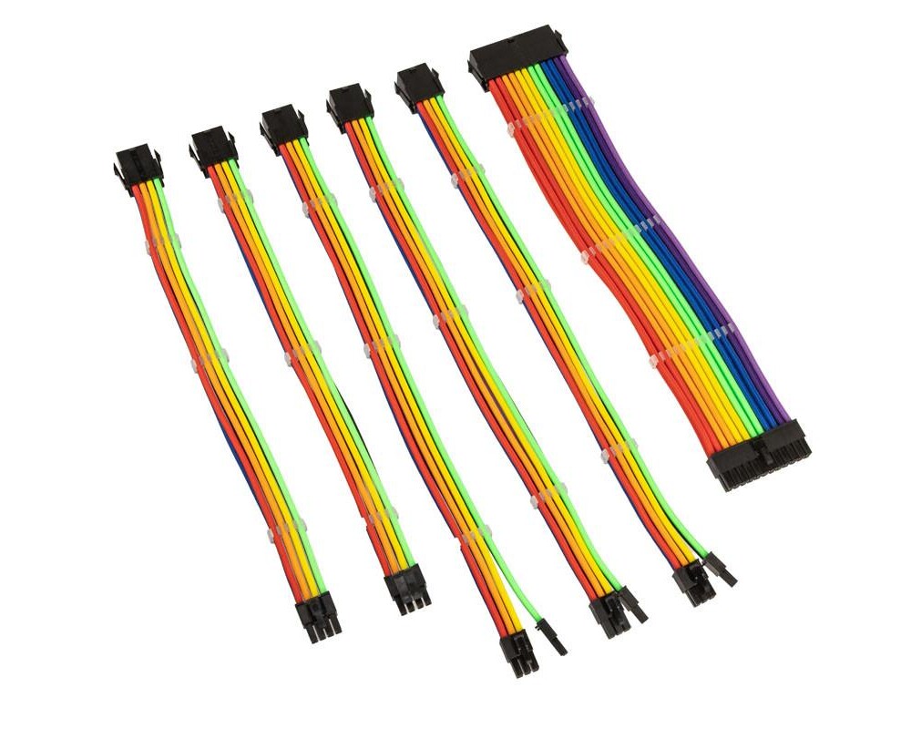 Кабел Комплект оплетени кабели Kolink Core, Rainbow 2