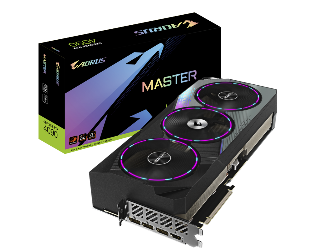 Видеокарта Gigabyte AORUS GeForce RTX 4090 MASTER 24GB GDDR6X 9