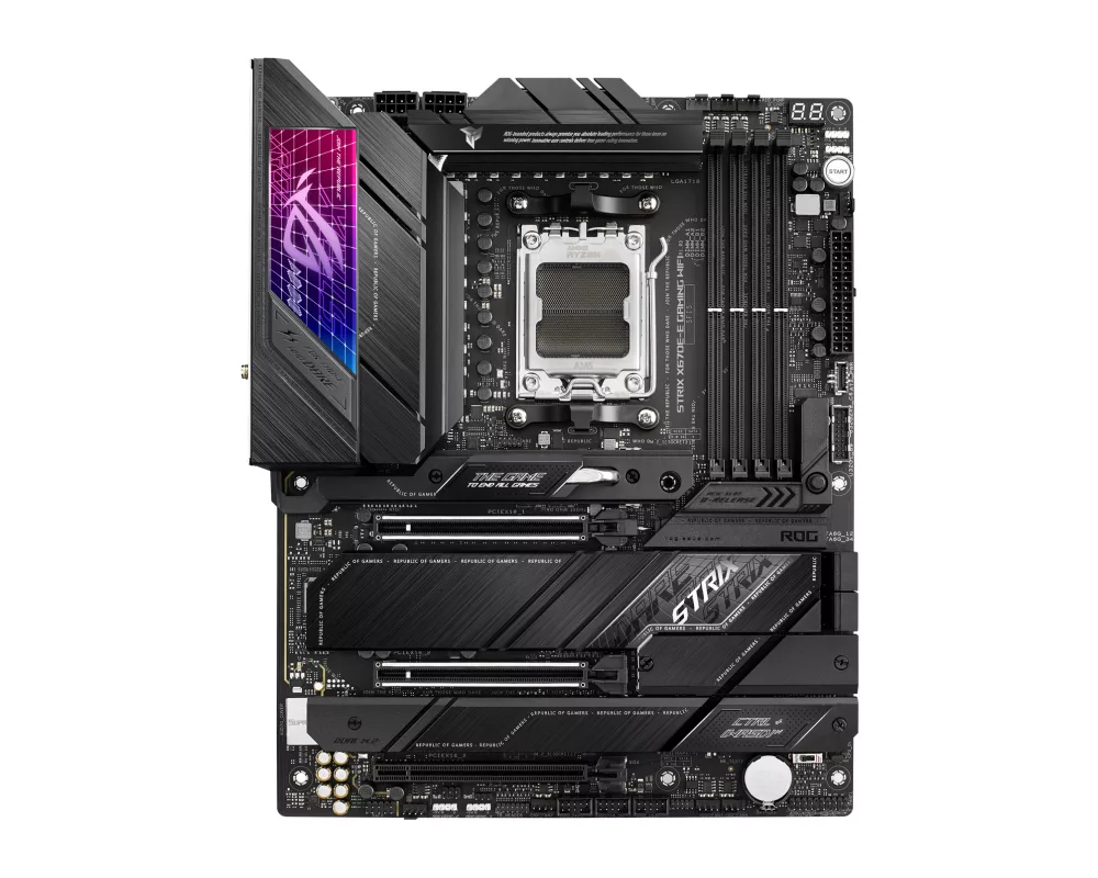 Дънна платка ASUS ROG STRIX X670E-E GAMING WIFI AM5 ATX MB 4xDIMM DDR5 4xM.2 6xSATA 2