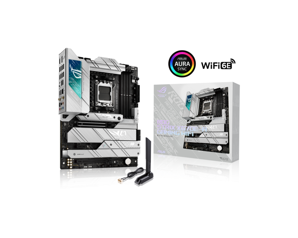 Дънна платка ASUS ROG STRIX X670E-A GAMING WIFI AM5 ATX MB 4xDIMM DDR5 4xM.2 4xSATA 6