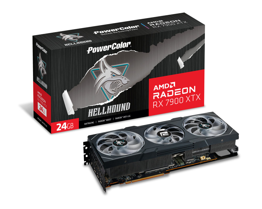 Видеокарта PowerColor Hellhound Radeon RX 7900 XTX 24GB GDDR6 8
