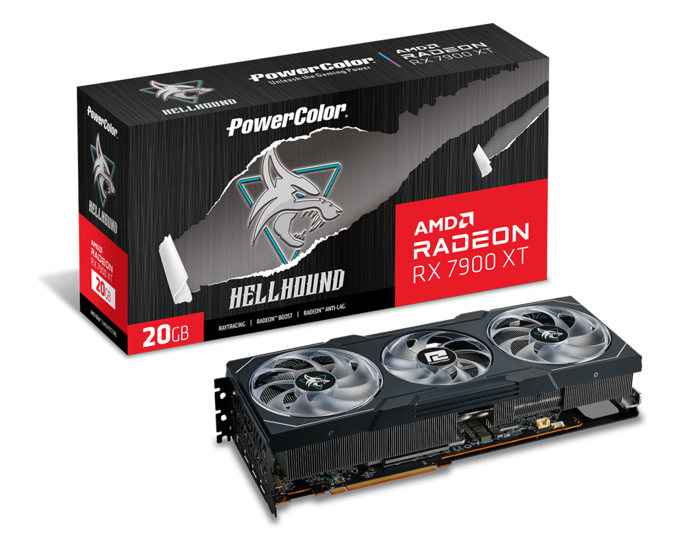 Видеокарта PowerColor Hellhound Radeon RX 7900 XT 20GB GDDR6 7