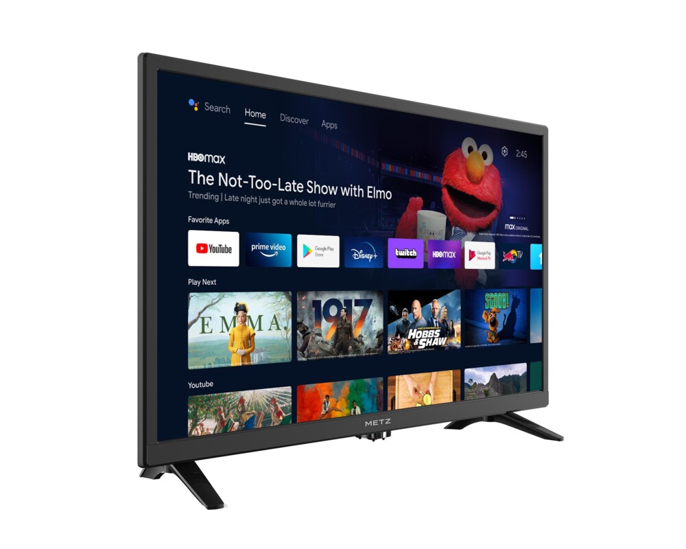 Телевизор METZ 24MTC6000Z, 24"(60 см), LED HD, Smart TV, Android 9.0 TV, Черен 2