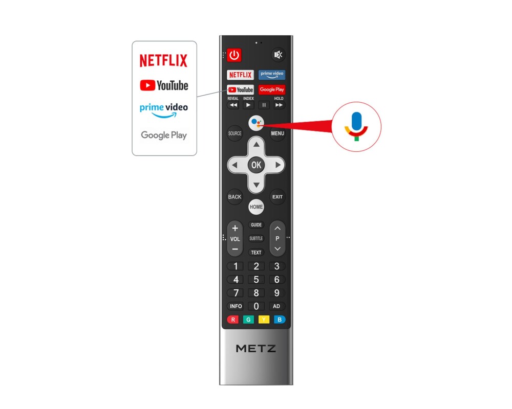 Телевизор METZ 65MUC8500Z, 65"(164 см), LED,UHD, Smart Android 10.0, 4K,120Hz,Клас G, Черен 12