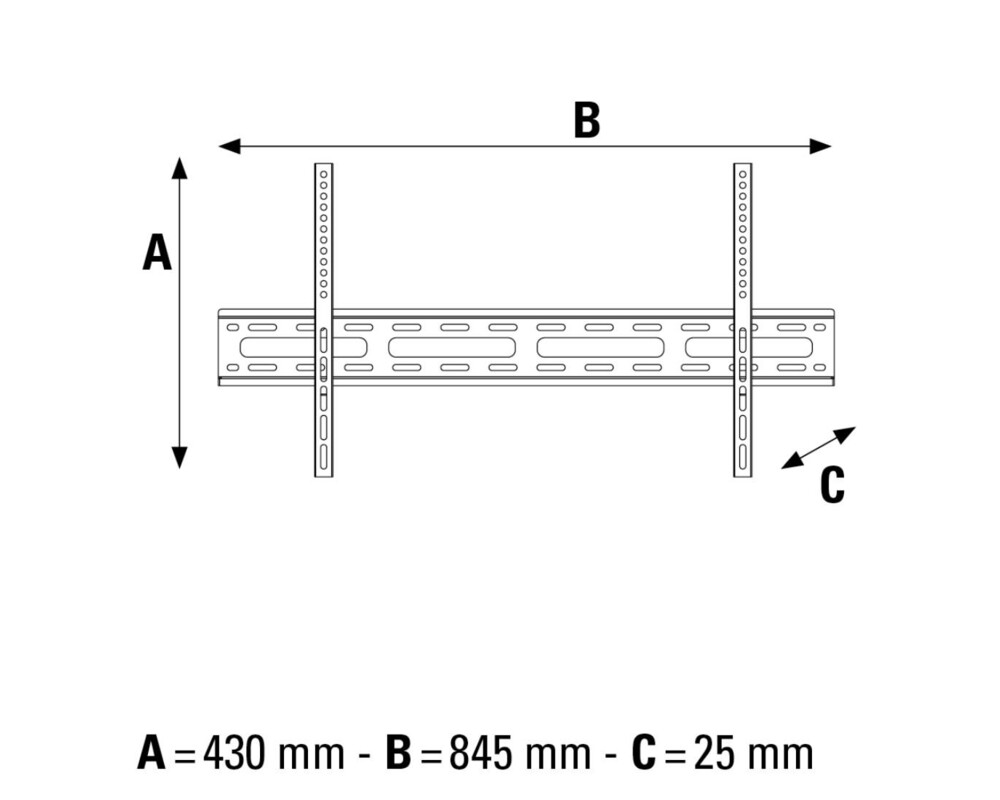 Стойка за TV Hama FIX, 3 звезди, 191 см (75"), До 60 кг, Черна 5