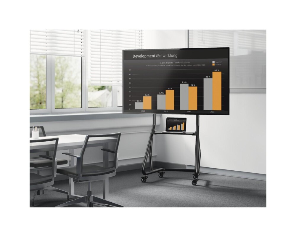 Стойка Метална стойка за TV, Trolley, 254 см (100"), HAMA-118090 3