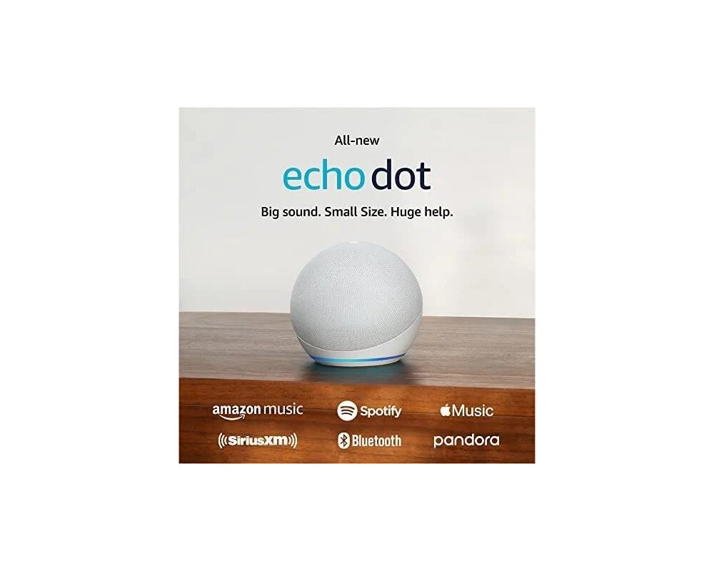 Тонколони Amazon Echo Dot 5, Гласов асистент, Alexa, Бяла 2