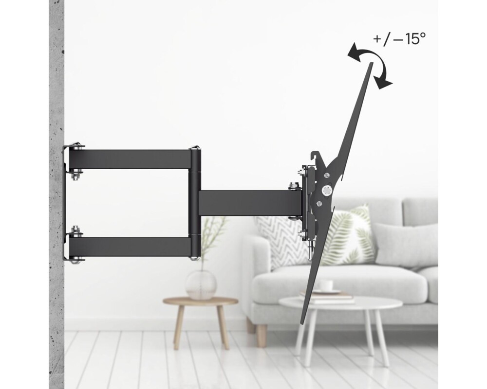 Стойка за TV Hama FULLMOTION, 165 см (65"), 40 кг, Черна 7