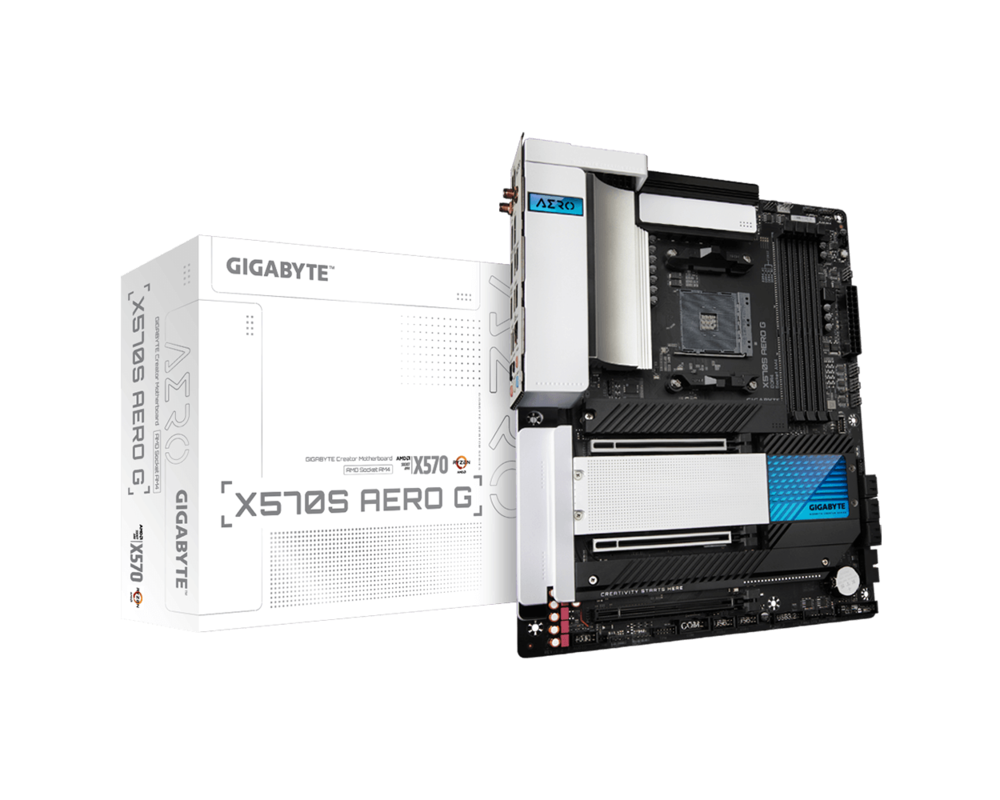Дънна платка GIGABYTE X570S AERO G Socket AM4, DDR4, Wi-Fi 6, RGB Fusion, PCIe 4.0 4