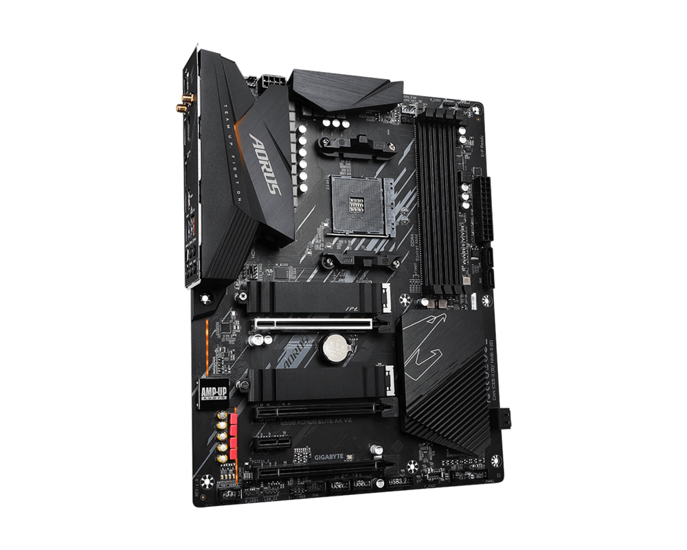 Дънна платка GIGABYTE B550 AORUS ELITE AX V2 Socket AM4, WiFi 6E, 4 x DDR4, PCIe 4.0, RGB Fusion 2.0 3