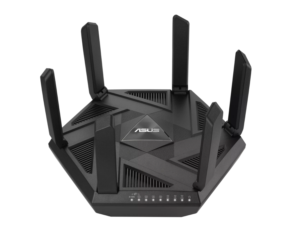 Рутер ASUS RT-AXE7800 Tri-Band WiFi 6E Router 6GHz Band Safe Browsing AiProtection Pro 2.5G Port Link Aggregation 9