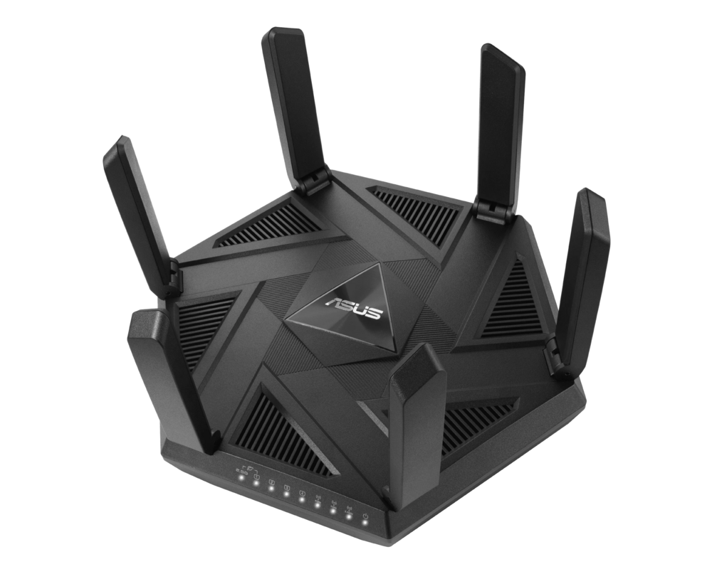 Рутер ASUS RT-AXE7800 Tri-Band WiFi 6E Router 6GHz Band Safe Browsing AiProtection Pro 2.5G Port Link Aggregation 10