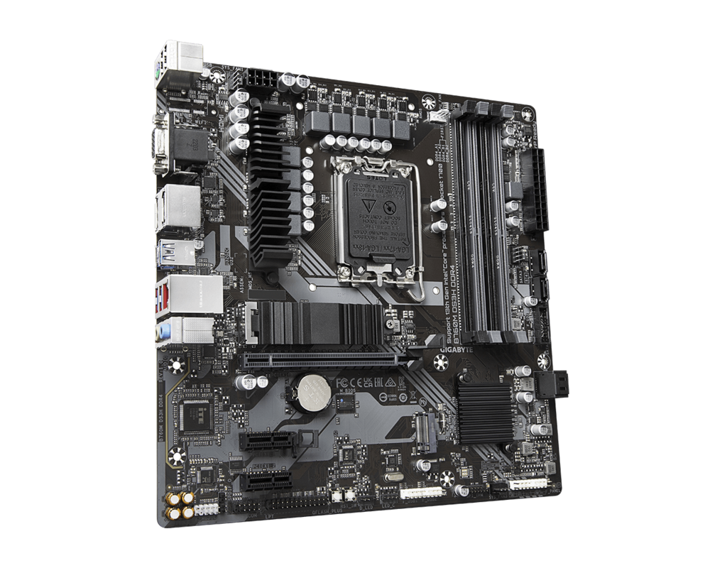 Дънна платка GIGABYTE B760M DS3H, socket 1700, Micro ATX 4xDDR4 2