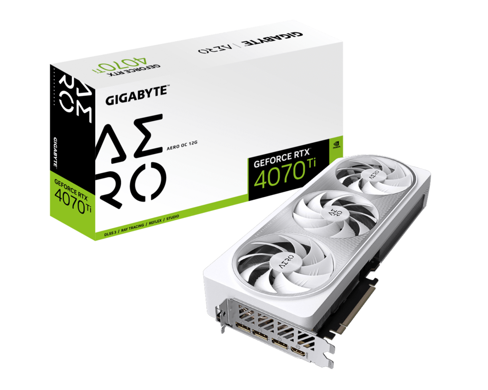 Видеокарта Gigabyte GeForce RTX 4070 Ti AERO OC 12GB GDDR6X 8