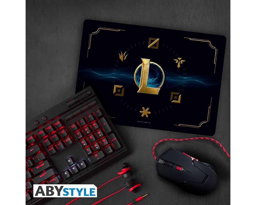 Пад за мишка Геймърски ABYSTYLE LEAGUE OF LEGENDS - Hextech logo 3