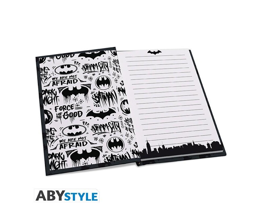 Аксесоар Комплект ABYSTYLE DC COMICS - Pck XXL glass + Pin + Pocket Notebook "Batman" 8