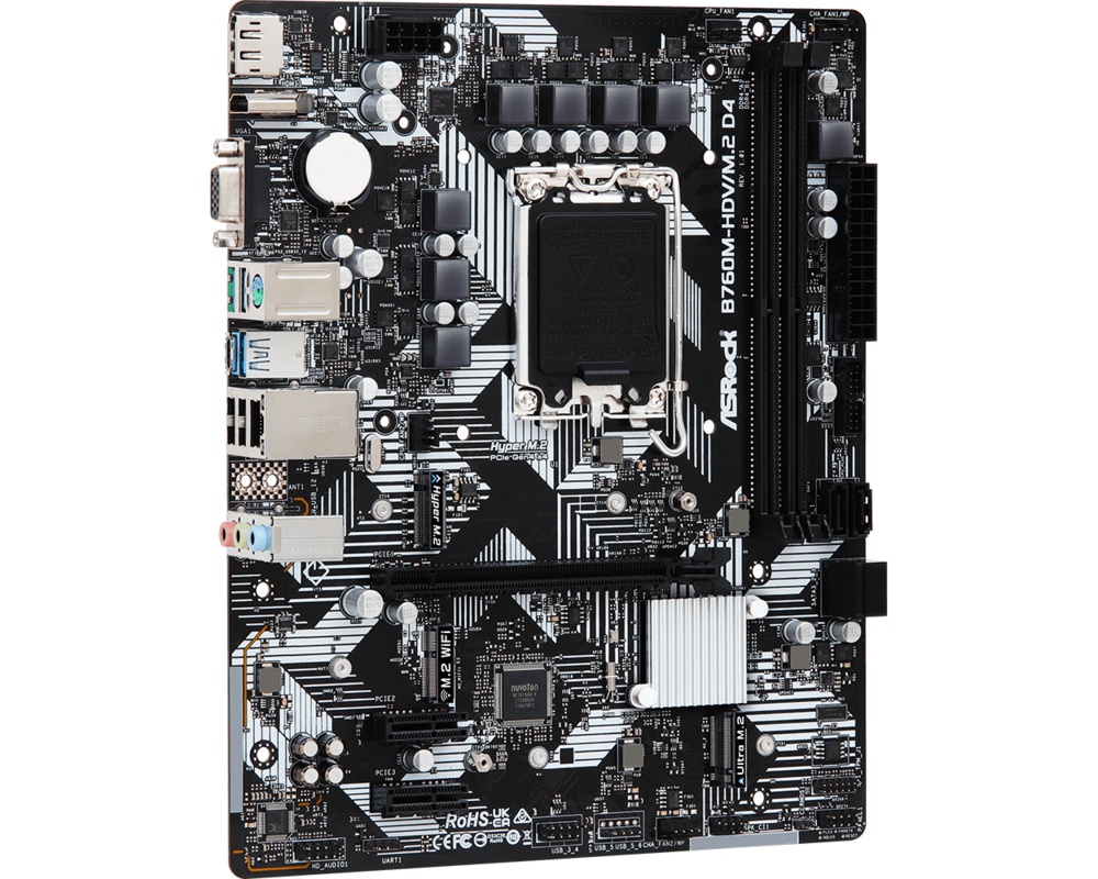 Дънна платка ASROCK B760M-HDV/M.2 D4 7