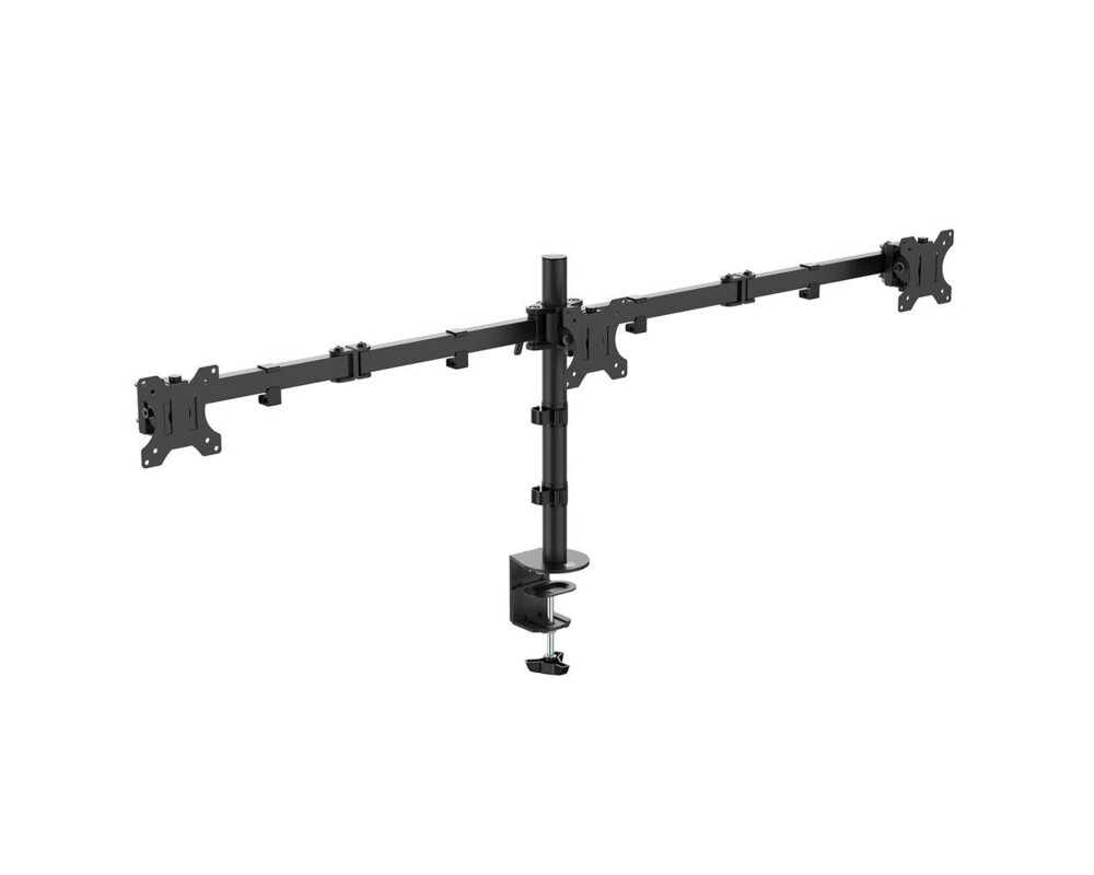 Стойка за 3 мониторa ACT AC8303, За бюро, Регулируема, 27", 21 кг, Черна 2