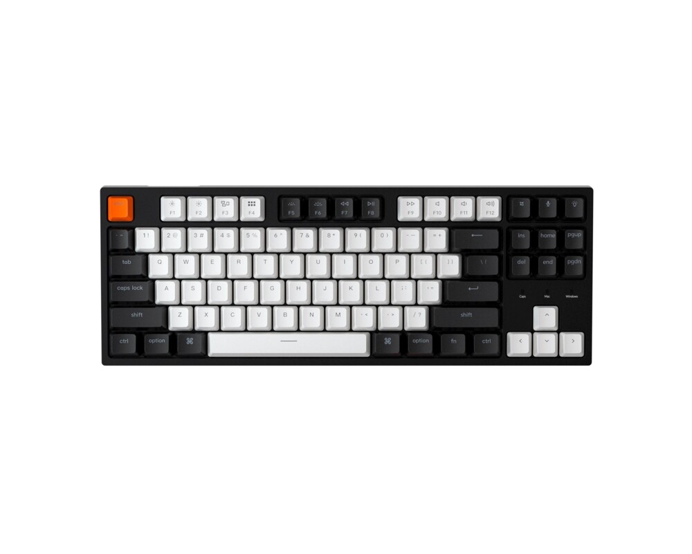 Клавиатура Геймърска механична клавиатура Keychron C1 TKL Gateron G Pro Brown Switch RGB Backlight 5