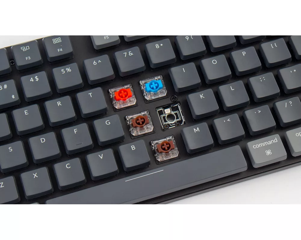 Клавиатура Геймърска Механична клавиатура Keychron K1 SE TKL Hot-Swappable Low Profile Keychron Optical Blue Switch RGB Backlight, Aluminium and Plastic Frame 3