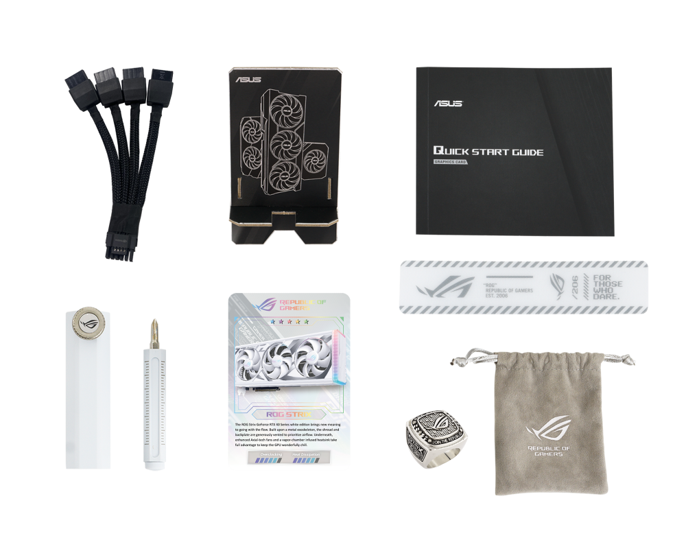 Видеокарта ASUS ROG Strix GeForce RTX 4090 24GB GDDR6X White OC Edition 12