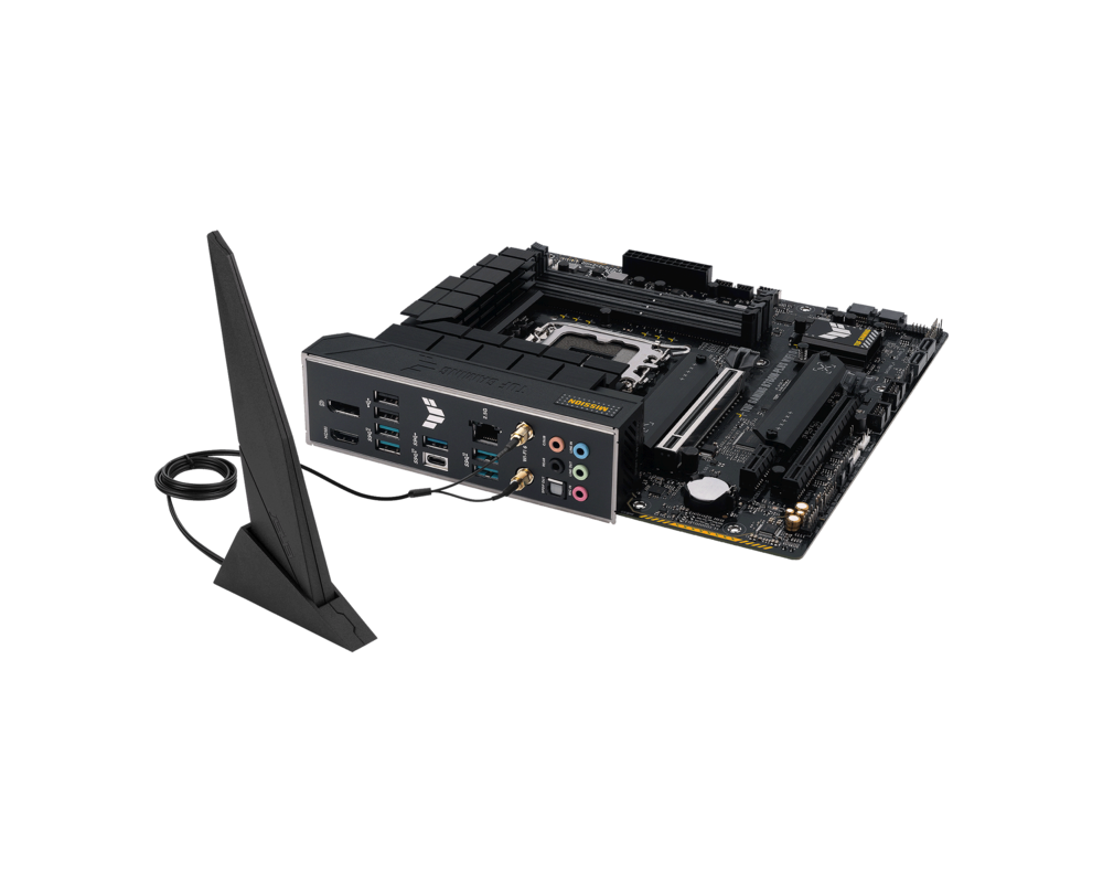 Дънна платка ASUS TUF GAMING B760M-PLUS WIFI D4 LGA1700 mATX 4xDIMM DDR4 1xDP 1xHDMI 4xSATA 2xM.2 MB 7