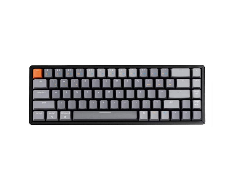 Клавиатура Геймърска Механична клавиатура Keychron K6 Hot-Swappable Aluminum 65% Gateron Red Switch RGB LED Gateron Red Switch ABS 2