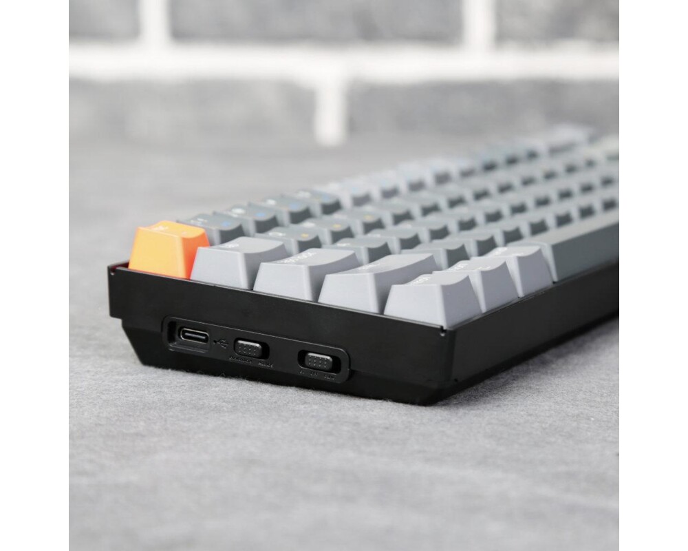 Клавиатура Геймърска Механична клавиатура Keychron K6 Hot-Swappable Aluminum 65% Gateron Red Switch RGB LED Gateron Red Switch ABS 4